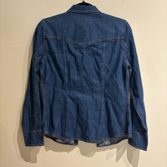 J. Crew Shrunken slim-fit western chambray shirt Size 2 NWT - Picture 6 of 6